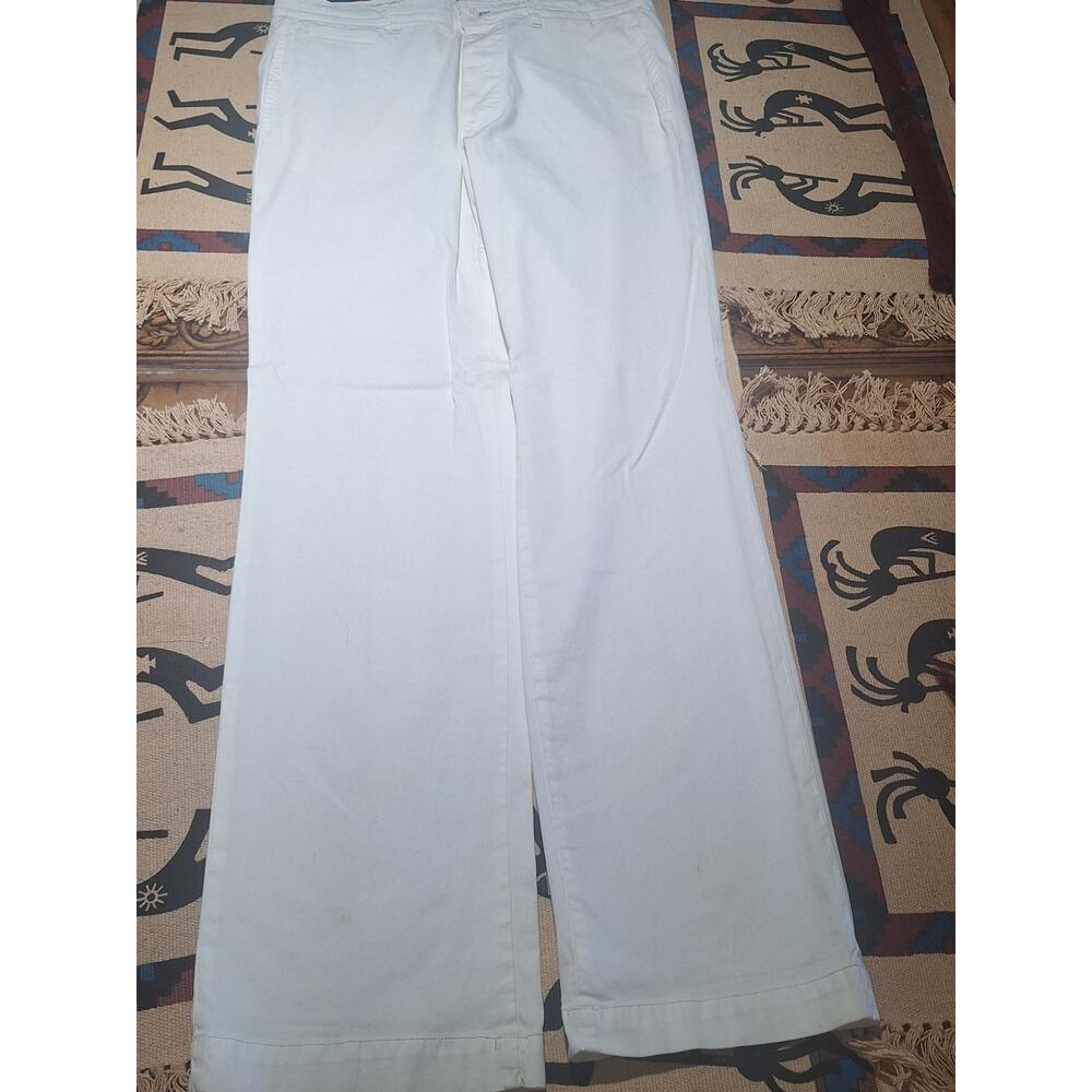 Mason’s Peace & Love White Pants Size 50 34x33 Italy Straight Leg Chino NWOT - Picture 6 of 9